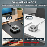 Charger Compatible with Oura Ring Gen 4: Fast Charging Dock for Size 7/8/9/10/11/12/13 with USB-C Cable (Not Compatible with Ring Gen 3)