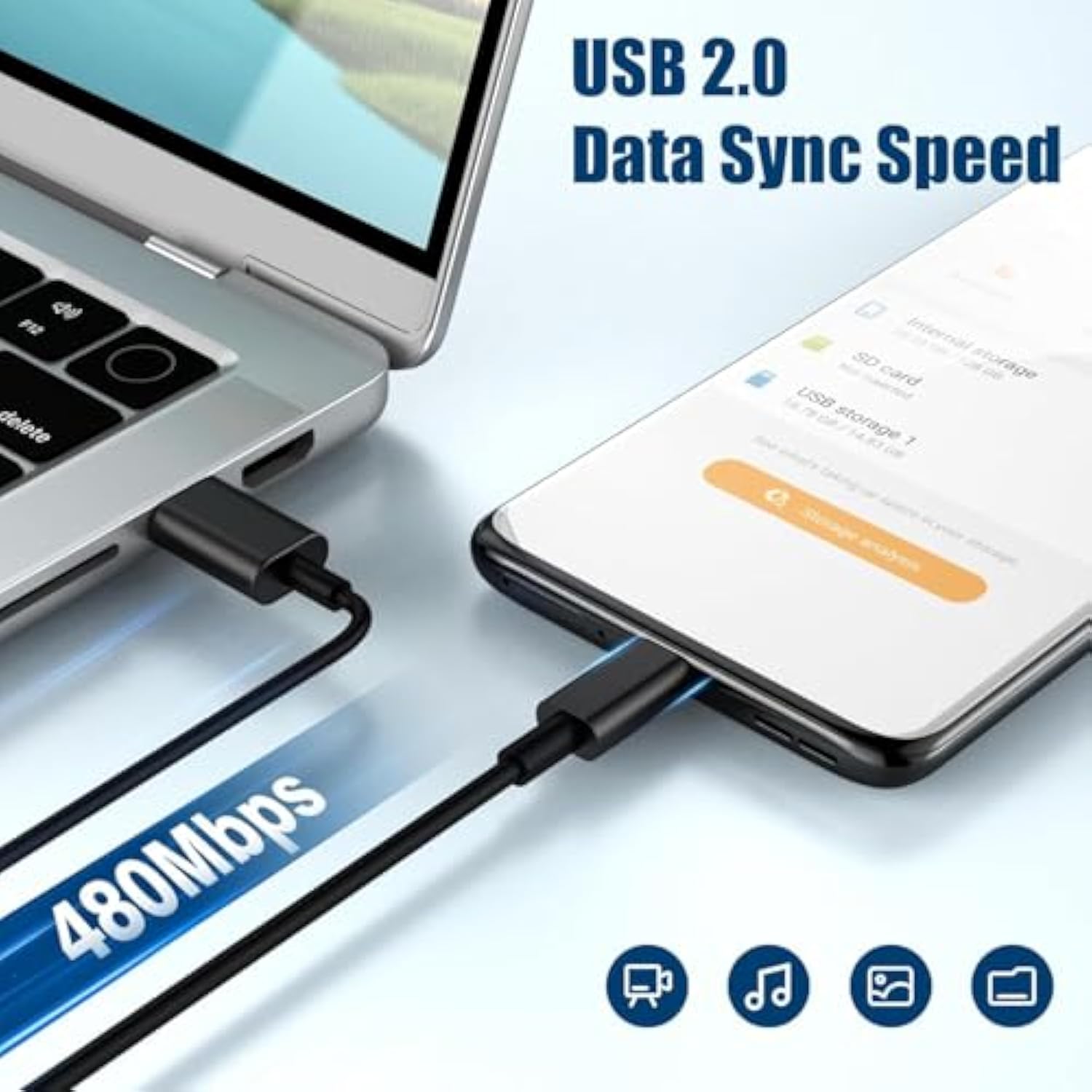 Tcl Phone Charger Usb A To Usb C Cable 5Ft Charging Cord Compatible For Tcl 60 Xe Nxtpaper 5G/50 Pro/40/30/20/10 Gen 2/3/Se/Xl, 605/505/503/408/Nxtpaper 14/11 Plus, Stylus/Plex/Ion X/Classic, Flip 3/2