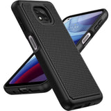 For Motorola Moto G Power 2021 Case: Dual Layer Protective Heavy Duty Cell Phone Cover Shockproof Rugged With Non Slip Textured Back - Military Protection Bumper Tough - 6.6Inch (Matte Black)