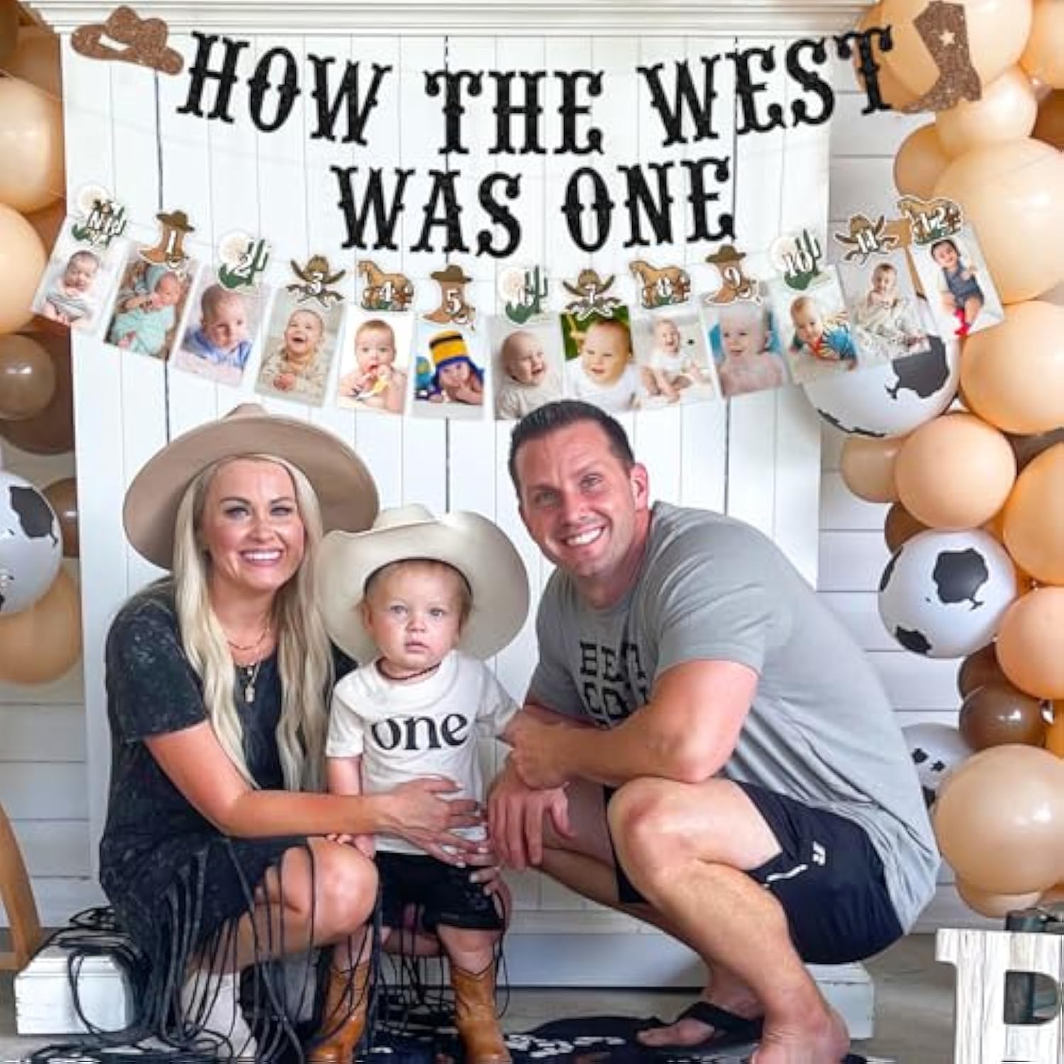 How The West Was One Banner Western Cowboy Photo Banner How The West Was One Birthday Decorations Western Cowboy First Birthday Decorations For Cowboy First Rodeo Bday Supplies