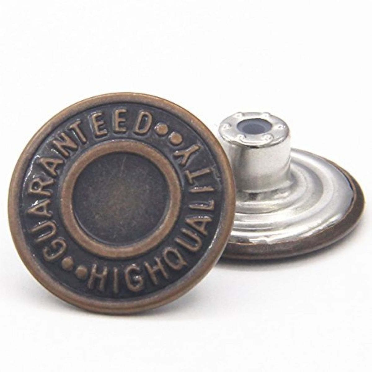 20Mm Replacement Jean Buttons 12 Sets Combo Copper Tack Buttons