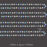 Iridescent Holographic Circle Garland – Disco Theme Party Decor for Birthday, NYE & More
