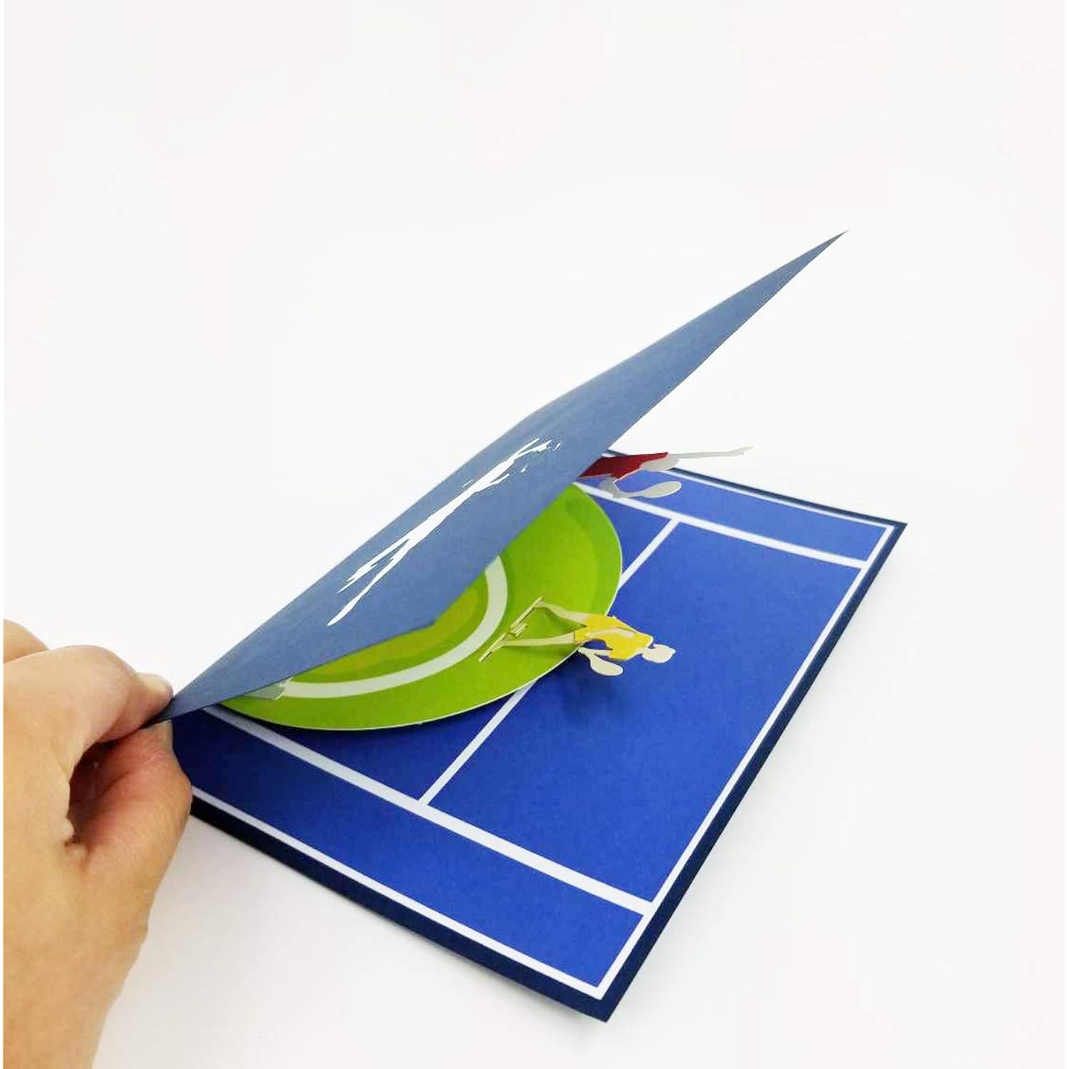 Tennis Birthday Card - Thank You, Birthday, Father'S Day, Congratulations, Anniversary Day, Retirement, Tennis Lovers (Tennis Pop Up Card)