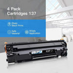 Canon 137 Toner, 4-Pack Black for D570, MF236n, MF232w, MF216n Printers