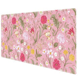 Desk Mat For Keyboard And Mouse, Xxl Large Mouse Pad For Desk, Cute Desk Pad Mat, Computer Desk Mat With Stitched Edges, Non-Slip Mouse Pad For Office, Gaming, Pink Floral Plant