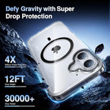 Magnetic For Iphone 16 Plus Case Magsafe With 2 Pack Screen Protector, Alignment Frame [Military Grade Drop Protection], Strong Magnetic Case, Non-Yellowing, Stay Original?Black