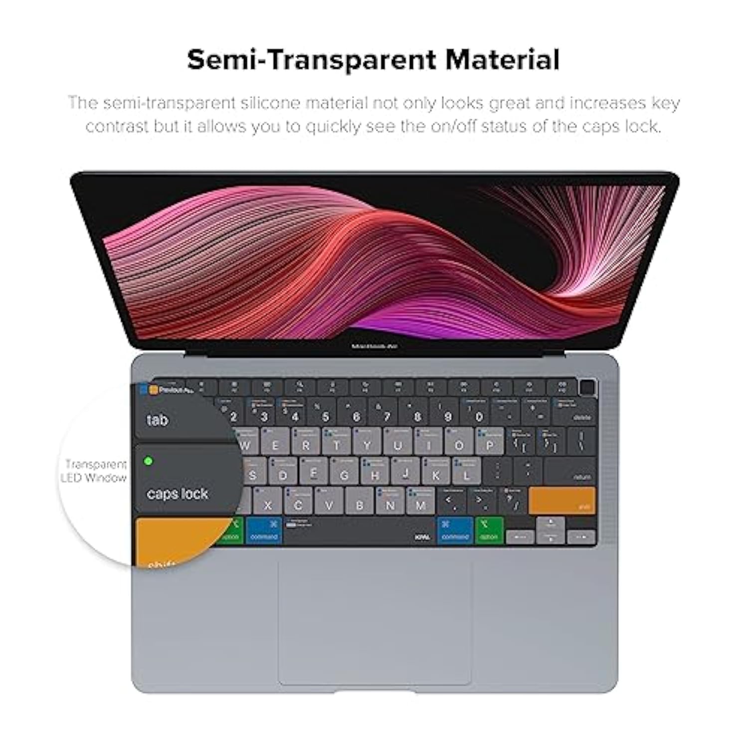 Macos Shortcut Guide Keyboard Cover For 2020 Macbook Air 13" (Us-Layout)