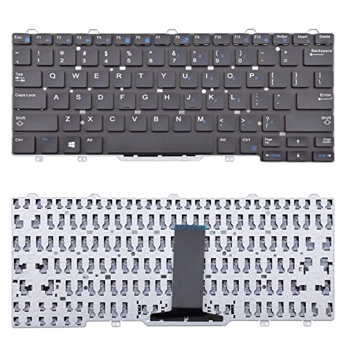 Replacement Keyboard Compatible With Dell Latitude 3340 3350 E3340 7350 E5450 E5470 E7450 E7470 13 7000 2-In-1 7350 Black Us Layout Without Pointer No Backlight