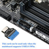 Usb 3.0 19Pin Header To Type-E Front A-Key Interface-Extend Usb Ports To Pcs F