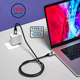 cablecc USB-C 240W 480Mbps 48V 5A Type-C Cable Compatible with USB2.0 100W Cha