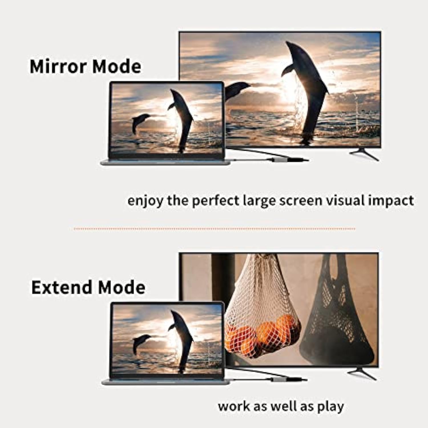 CableCreation USB C to DVI Adapter 1080P@60Hz, USB-C to DVI-D Cable Adapter Co