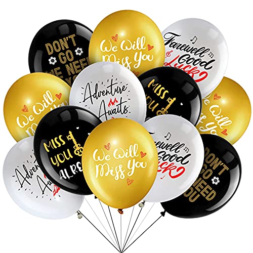 50 Pcs Going Away Party Balloons We Will Miss You Decor 12 Inch