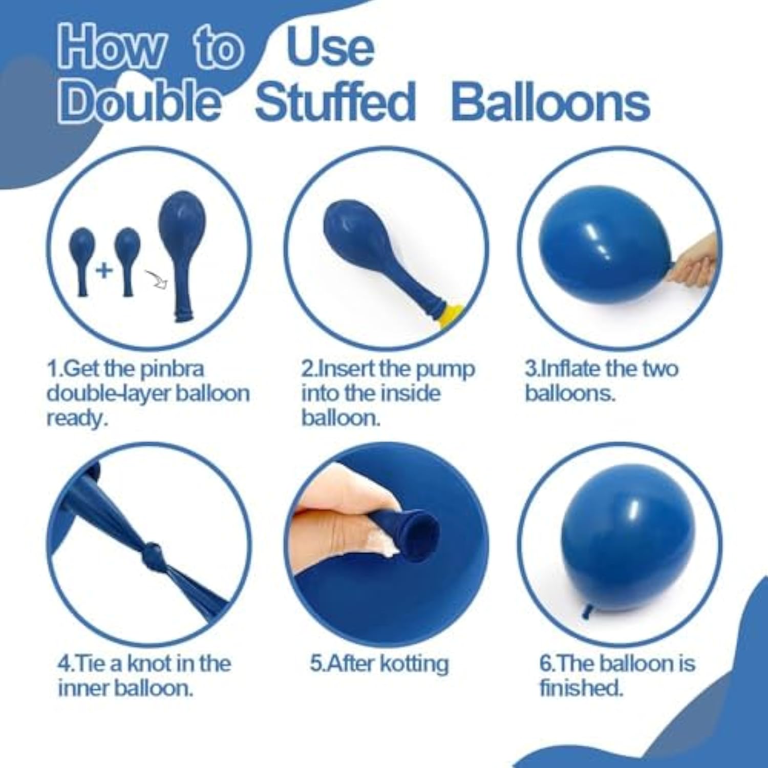 Red Blue White Balloon Garland Double Stuffed Royal Blue Red Balloons Pearl White Sand Pastel Latex Balloon Arch Kit For Birthday 4Th Of July Graduation Wedding Nautical Patriotic Party Decorations