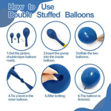 Red Blue White Balloon Garland Double Stuffed Royal Blue Red Balloons Pearl White Sand Pastel Latex Balloon Arch Kit For Birthday 4Th Of July Graduation Wedding Nautical Patriotic Party Decorations