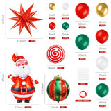 151PCS Christmas Balloon Arch Kit Red Green White Gold Balloons Xmas Decor