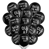 Funny Birthday Balloons: Sarcastic Gag Gift Party Decor - 18pcs