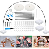 Balloon Arch, Innovation Large Sturdy Balloon Arch Kit,10Ft Wide & 9Ft Tall Adjustable Balloon Stand With Water Fillable Bases, Manual Pump - For Wedding, Birthday, Baby Shower, Graduation