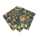 Fall Dinner Napkins With Woodland Forest Mushrooms & Toadstools - Pack Of 20 Recyclable Paper Serviettes For Christmas, Kids Party, Winter, Decoupage, Thanksgiving Luncheon
