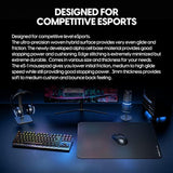 Pulsar - Es1 Esports Professional Level Gaming Mouse Pad 3Mm Thickness Anti-Slip Base Anti-Fray Precision Stitching Medium To High Glide Speed 19.3In X 16.5In (Xl, Black)