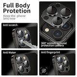 Camera Lens Protector For Iphone 14 Pro / Iphone 14 Pro Max, Alloy Metal Camera Cover With Tempered Glass Screen Protector Accessories,Case Friendly,Scratch Resistant,Easy To Install - Space