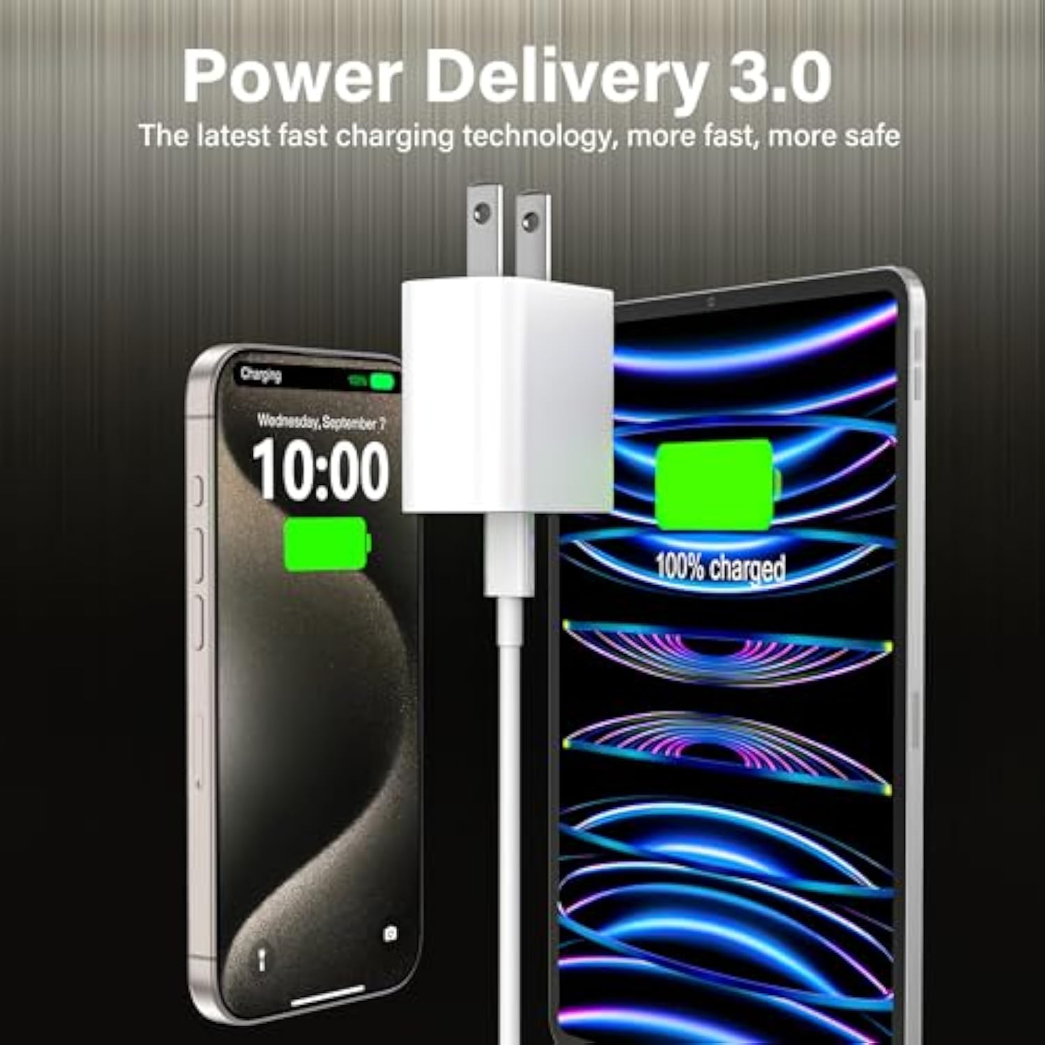 Iphone 15 16 Charger,Ipad Charger 4Pack 6Ft Usb C To C Charging Cable Cord With 4Pack 20W Iphone Fast Charger Block For Iphone 16/16 Pro/15/15 Pro,Ipad Pro 12.9/11 In,Ipad Air 5/4