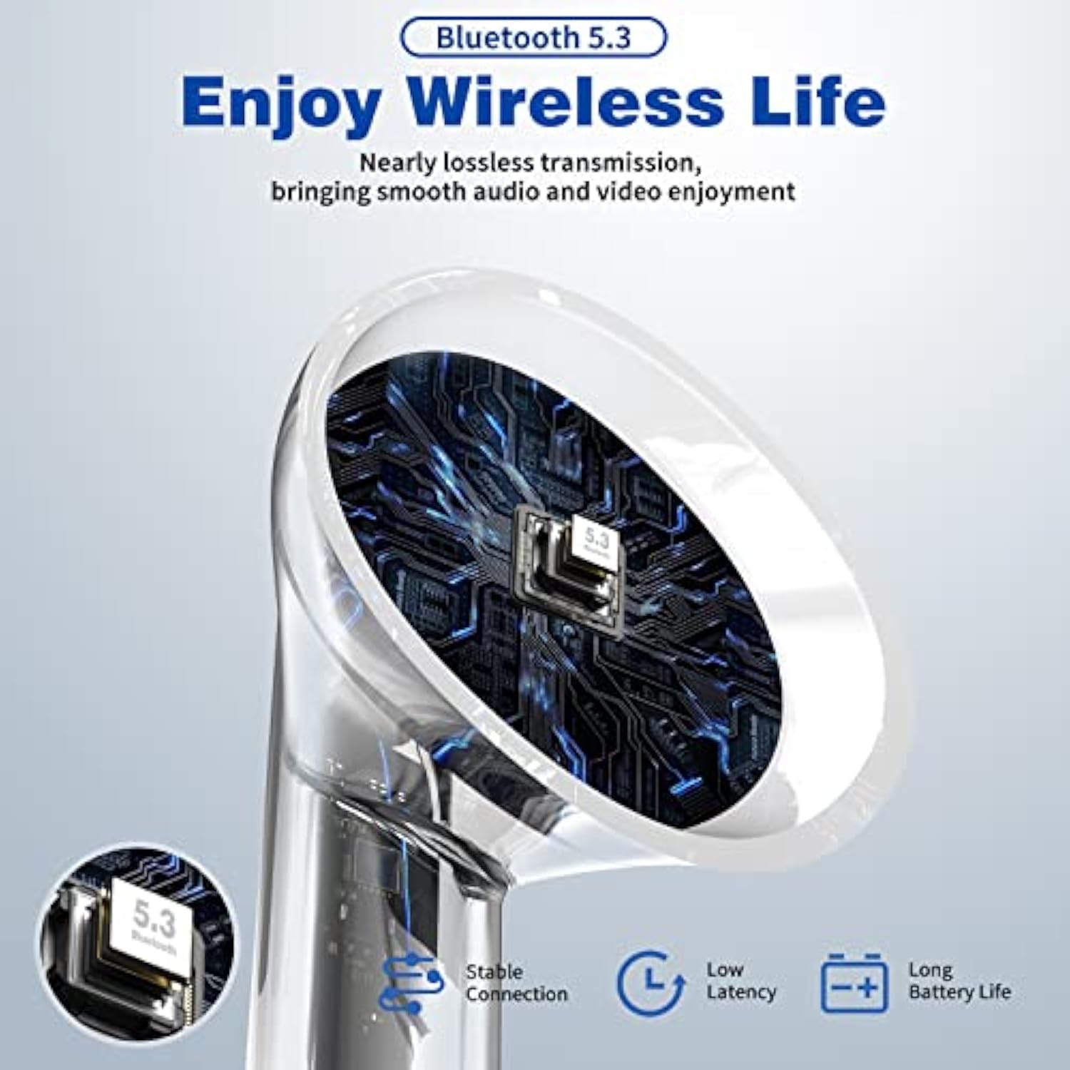 Wireless Earbuds For Samsung S23 Ultra S22 A53, 5.3 Bluetooth Headphones Noise