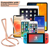 Cell Phone Stand Holder Desk Accessories, Cute Metal Rose Gold, Compatible With All Mobile Phones, , Switch, Ipad