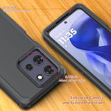 Shockproof Phone Case For Motorola Moto G Power 5G 2025/Moto G Play 2025 With Belt Clip Holster,Rugged Full-Body Protective Case Cover With Kickstand & Holster (Black)