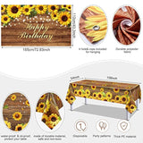 Sunflower Party Decor Kit with Balloons, Banner, Tablecloth & Garland for Birthday/Wedding