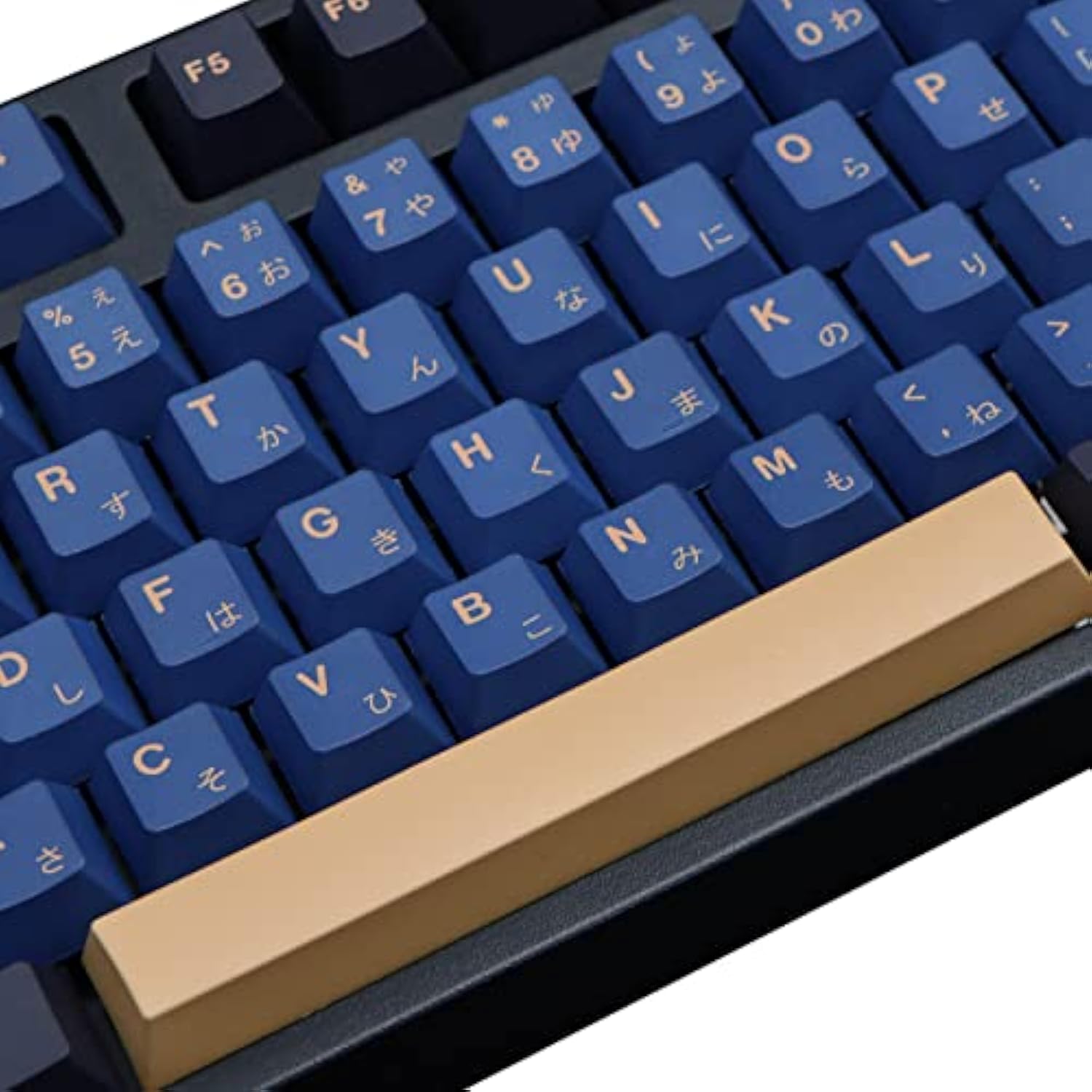 Blue Samurai Keycaps, 129 Set Pbt Keycaps For Gaming Keyboard, Cherry Profile