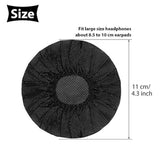 100-Pack Disposable Earphone Covers Sanitary Black 11cm