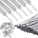 50-Pc Silver Metallic Twisting Balloon Set for DIY Party Decorations