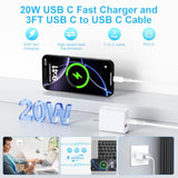 Fast Charger For Google Pixel 10/10 Pro/10 Pro Xl/9A/9/9 Pro/ 9 Pro Xl/8A/8/8 Pro/7A/7/7 Pro/6A/6/6 Pro/5/4A/3Xl/2/Xl, Samsung Galaxy A16 5G, 20W Usb C Fast Charger With 6Ft Type C Fast Charging Cable