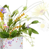 6 Sets Wildflower Table Centerpieces Artificial Spring Wildflower With Flower Paper Boxes Spring Flower Theme Party Supplies For Wedding Birthday Baby Shower Tea Party Decorations
