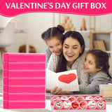 40 Sets Valentine Chocolate Strawberries Boxes With Clear Window 250 Pcs Paper Food Trays 4 Bags Raffia Bakery Macaron Boxes Disposable Serving Trays Gifts 12 X 2. 2 X 2 Inches(Rose Red)