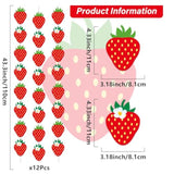 12 Pcs Strawberry Birthday Party Banners Strawberry Garland Banner Decorations Berry First Hanging Swirl Kit Cutouts For Girls Baby Shower Party Supplies Decor