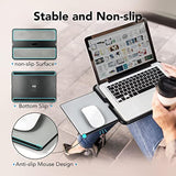 Laptop Lap Desk, Portable Lapdesk With Smooth Surface And Mouse Pad, Lightweight Bed Tray For Laptop Or Tablet, Ergonomic Lap Table For Home, Office, Travel, And Students