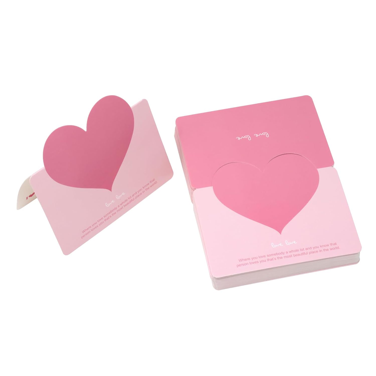 50Pcs Folding Love Greeting Card Diy Birthday Card Teachers Day Easter Card Thanksgiving Card Christmas Card Wedding Card Blank Small Card Event Gift For Valentine'S Day Birthday Card