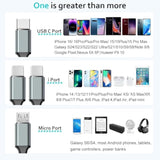 Multi Charging Cable 6Ft 2Pack Multi Charger Cable 4 In 1 Universal Multiple U