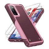 For Samsung Galaxy S20-Fe 5G Case: S20 Fe 5G Phone Case With 2 Pack Screen Protectors, Heavy Duty Pc Back & Soft Bumper Cell Phone Case Cover For Samsung S20Fe 5G/S 20Fe, Red Pink