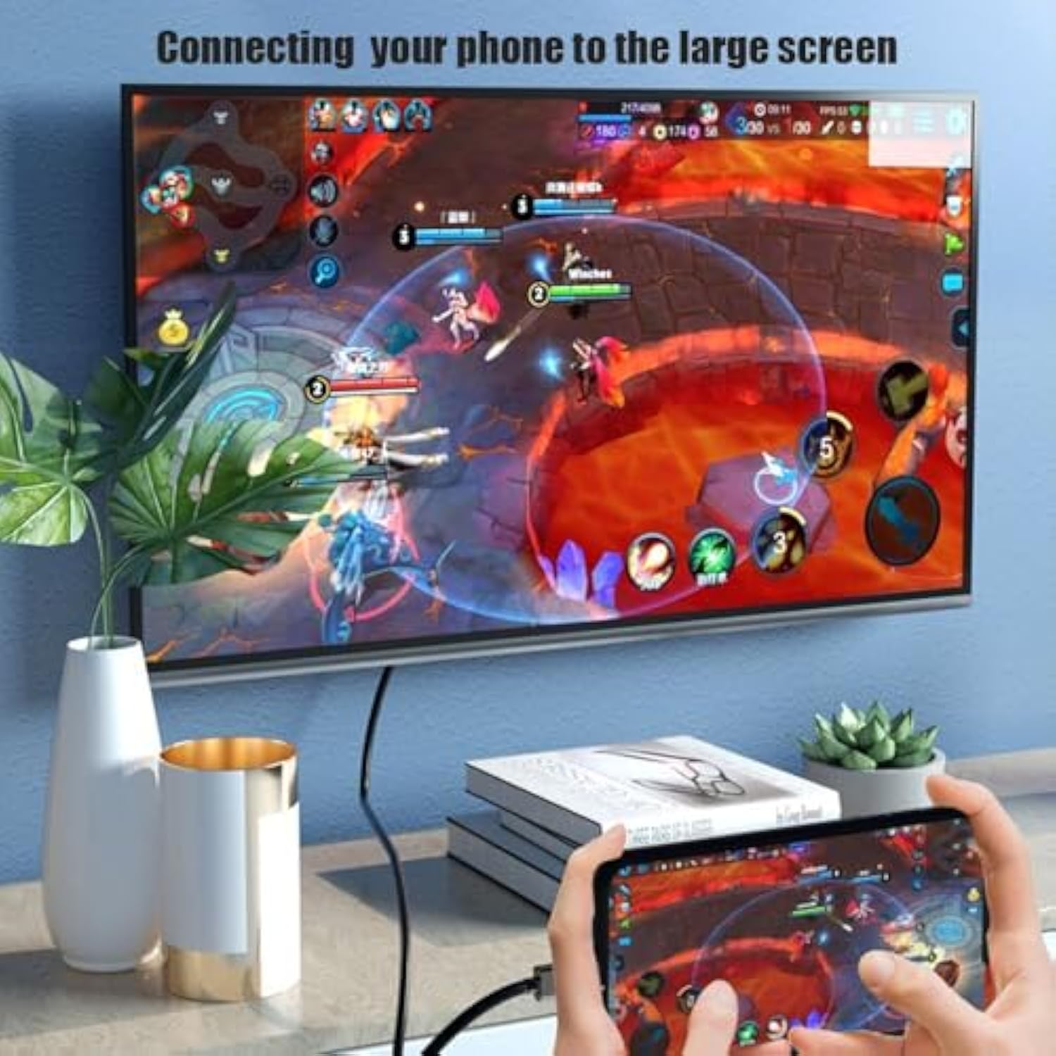 Usb C To Hdmi Cable Adapter,Usb 3.1 Type C To Hdmi 6.6Ft 4K Thunderbolt 3 Hdtv