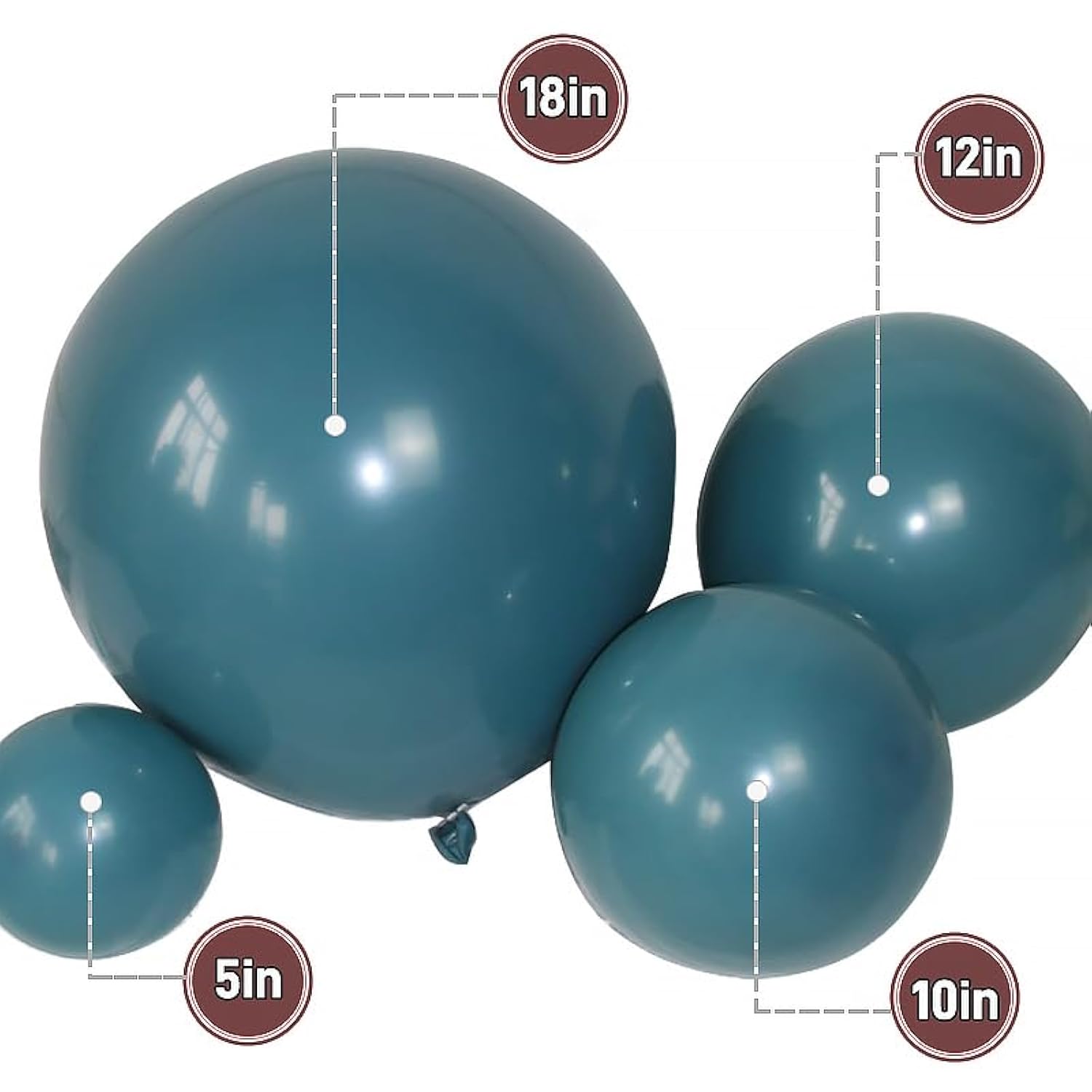 83pcs Dusty Blue Balloon Garland Kit Teal and Slate for Weddings, Showers & Parties
