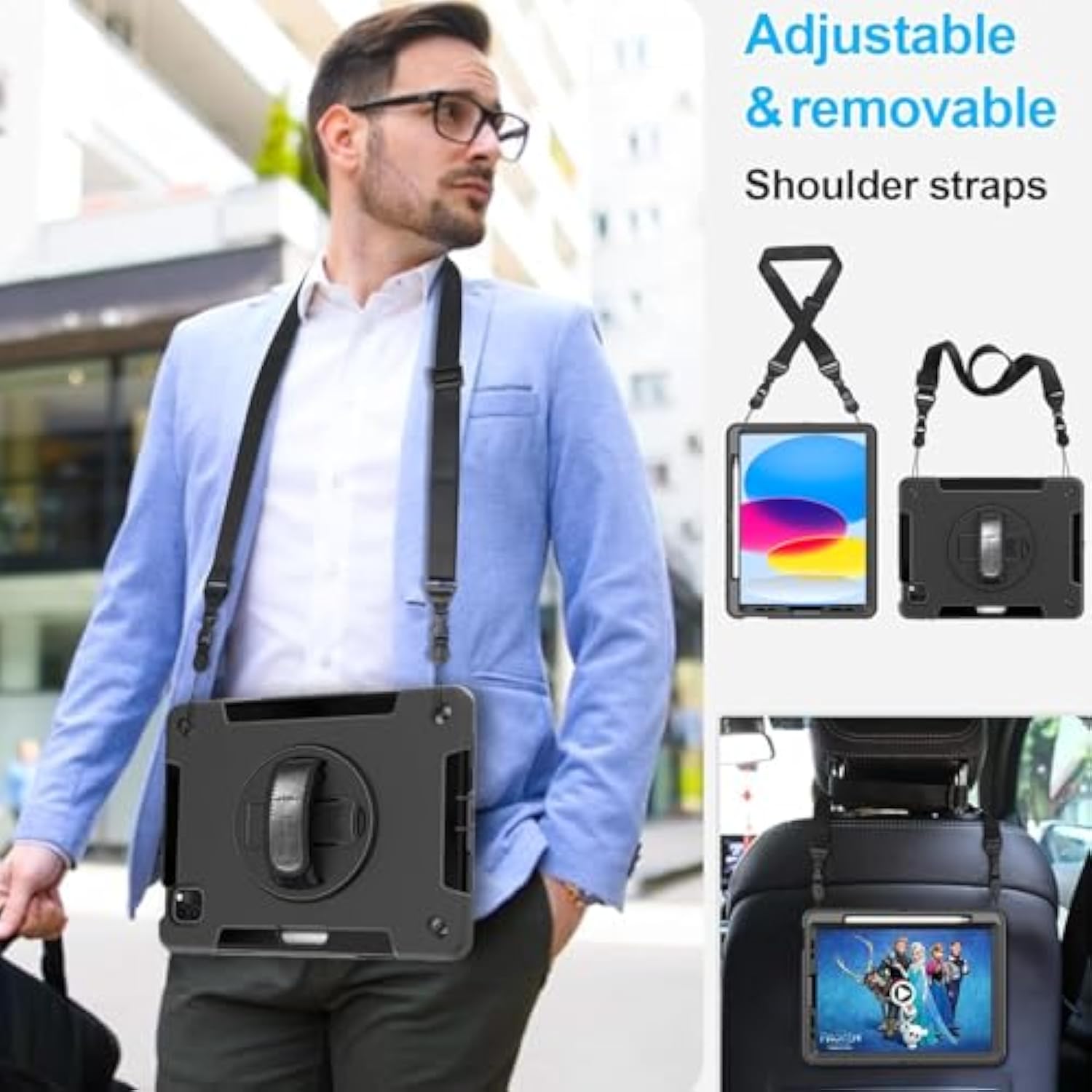 Case For Ipad 10Th Generation 2022 Military Grade Shockproof Rugged Cover For