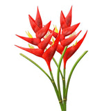Bird Of Paradise Greenery Plants,Artificial Flowers 34.2 Inch Large Elegant Flowers Faux Flowers Bouquet Suitable For Diy Home Decor Party Theme Display (2, Red)