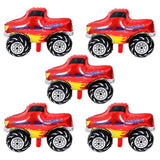 Monster Truck Balloons Jumbo Shaped Aluminum Foil Mylar Balloons For Monster Truck Themed Party Birthday Baby Shower Decoration Supplies 5Pcs