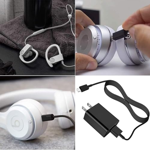 USB Charger Cable Compatible with for Beats by dr dre Studio 2 3, by dr dre Solo 2 3, Powerbeats 2 3 Wireless Headphone and Beats Pill 2.0 Speakers