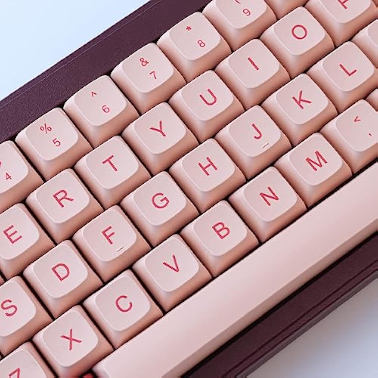Pbt Keycaps,Xda Profile Keycaps 148 Keys Dye Sublimation Cute Pink Custom Keyc