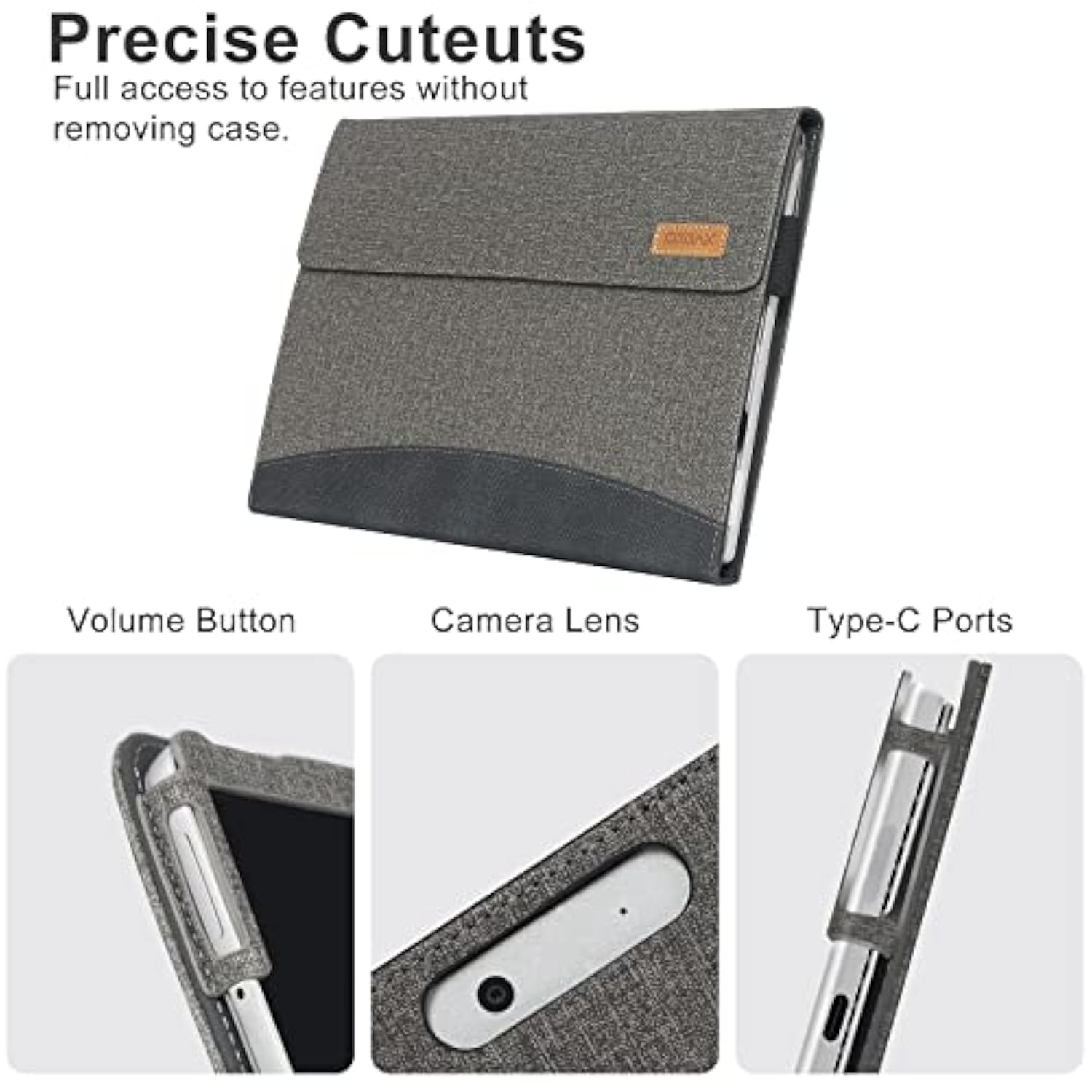 Case For Surface Pro 2024 Copliot Pc 11Th Edition - For Microsoft 13 Inch Tablet, Fits Keyboard And Kickstand With Multiple Angle