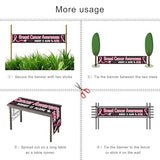 Breast Cancer Awareness Banner - Party Decor Backdrop Outdoor Yard Sign