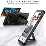For Samsung Galaxy S10 Plus Case Grade Built-In Kickstand Case Holder Armor Heavy Duty Shockproof Cover Protective For Samsung Galaxy S10+ Plus Phone Case (Blue)